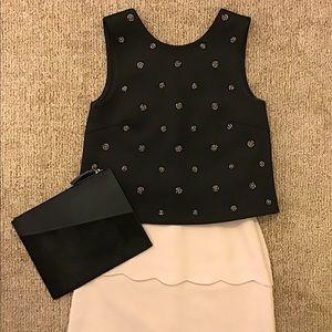 Club Monaco Beaded Top